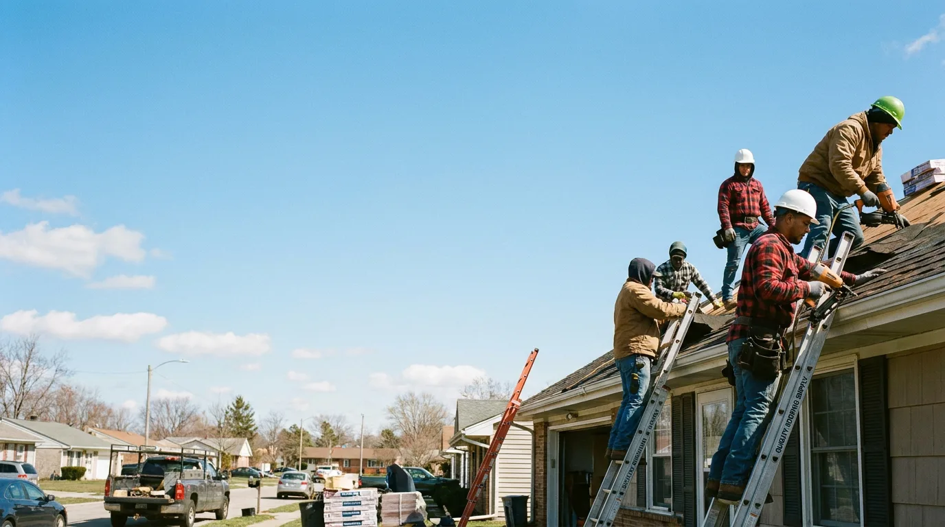 Roofing in Bluff Springs, IL near me